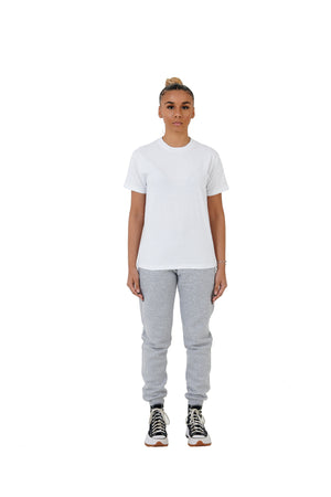 Wholesale Plain Slim Relaxed White T-shirt and Grey Joggers