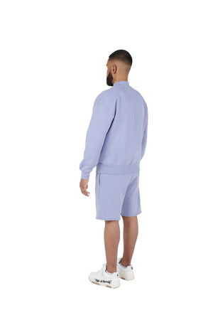 Lavender oversized tracksuit shorts high quality 