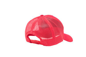 Wholesale Red Netted Mesh Snap Back Cap