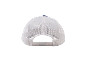 Wholesale Navy and Grey Netted Mesh Snap Back Cap