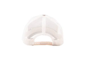 Wholesale Beige and Cream Netted Mesh Snap Back Cap