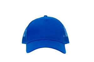 Wholesale Royal Blue Netted Mesh Snap Back Cap