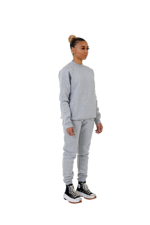 Wholesale Slim Fit Grey Sweater and Grey Joggers Unisex
