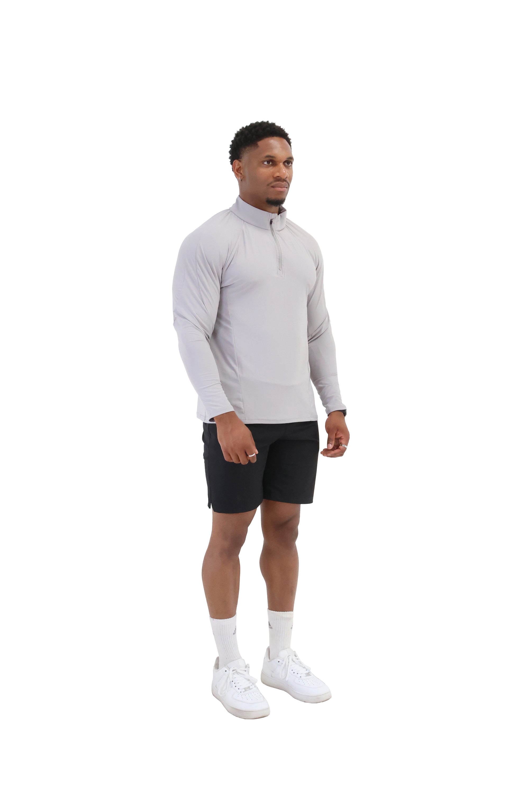 Activewear Quarter Zip grey 1