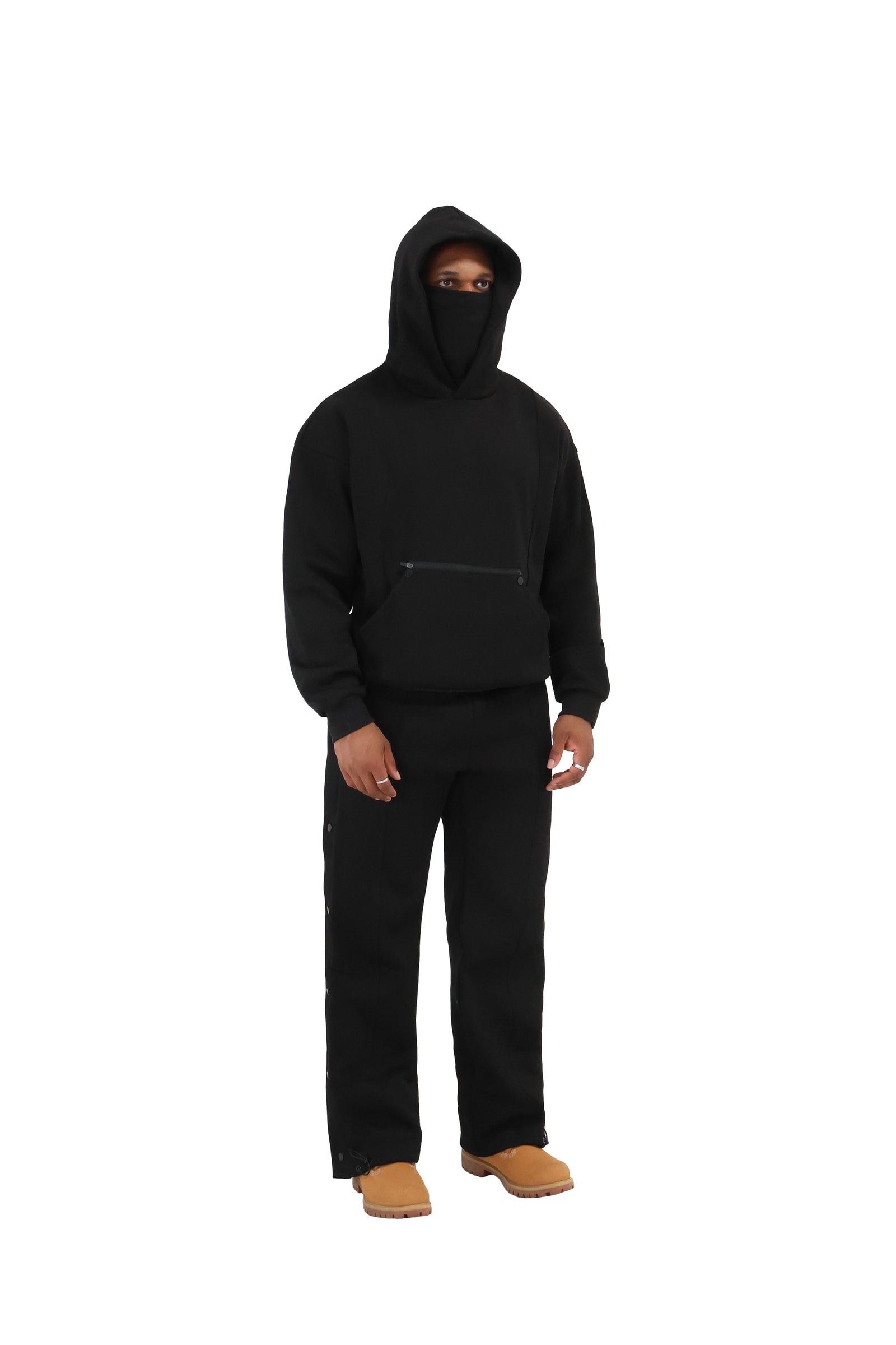 BRND Premium Versatile Tech Hoodie 550gsm black 1