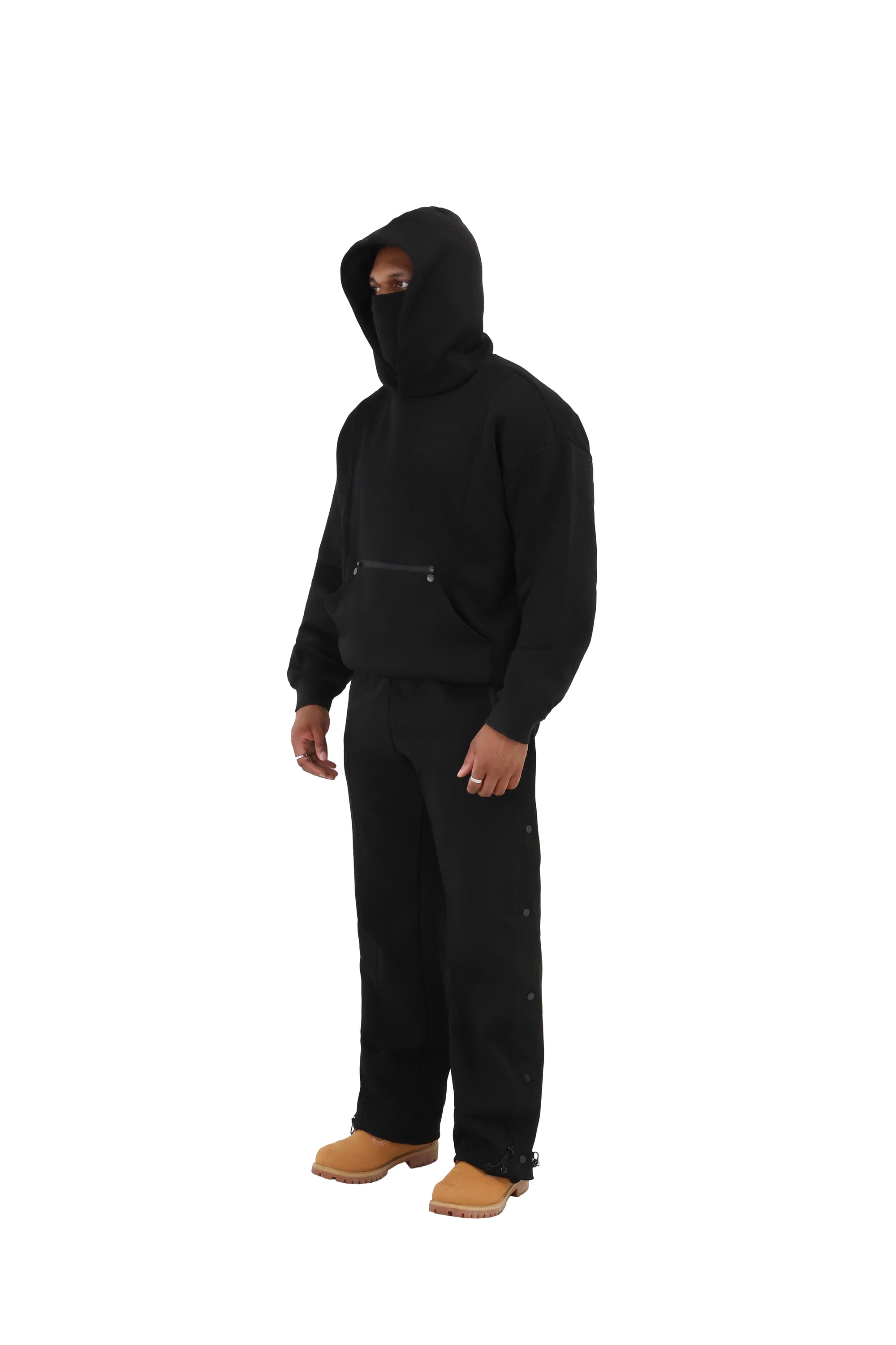 BRND Premium Versatile Tech Hoodie 550gsm black 3