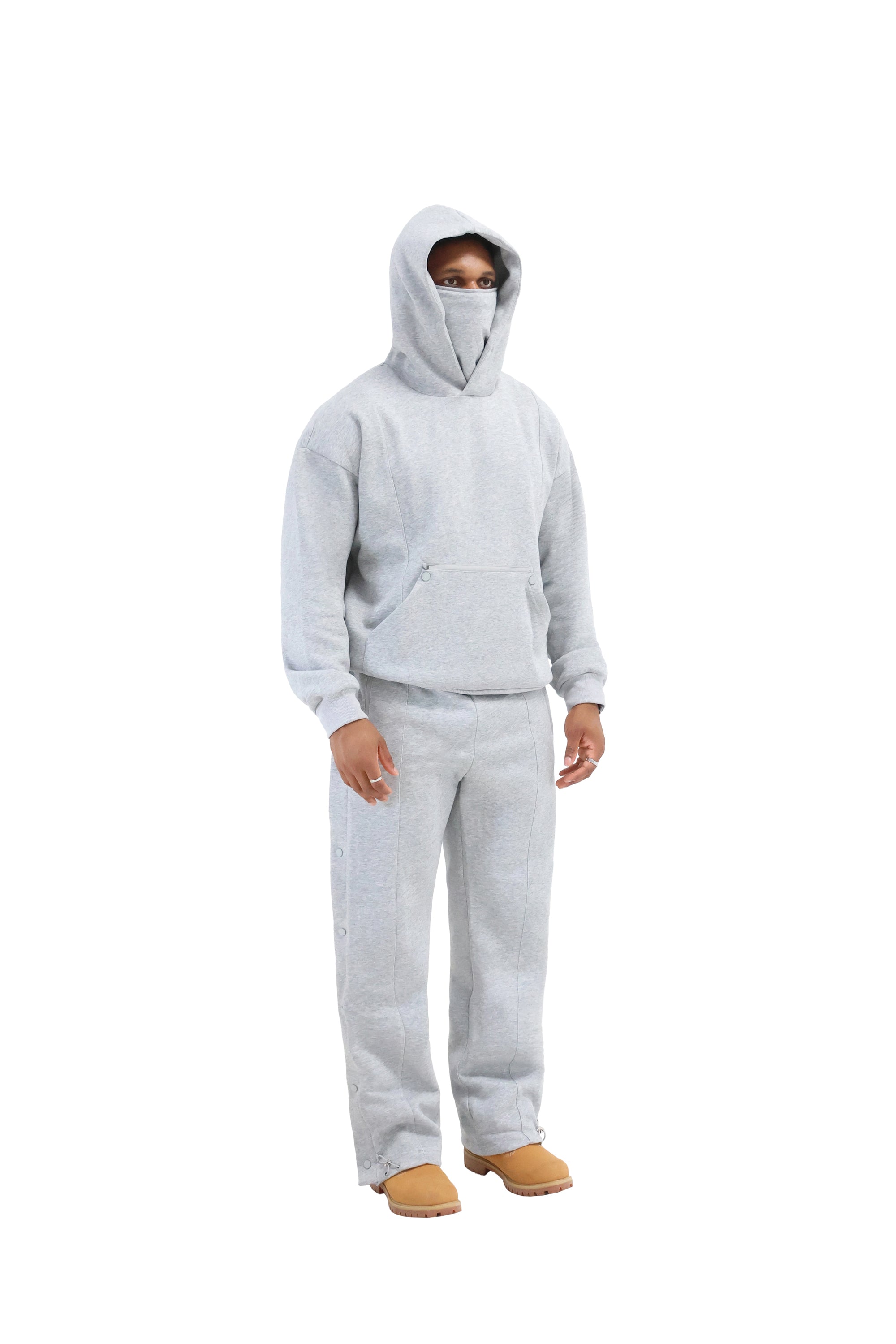 BRND Premium Versatile Tech Hoodie 550gsm grey 1