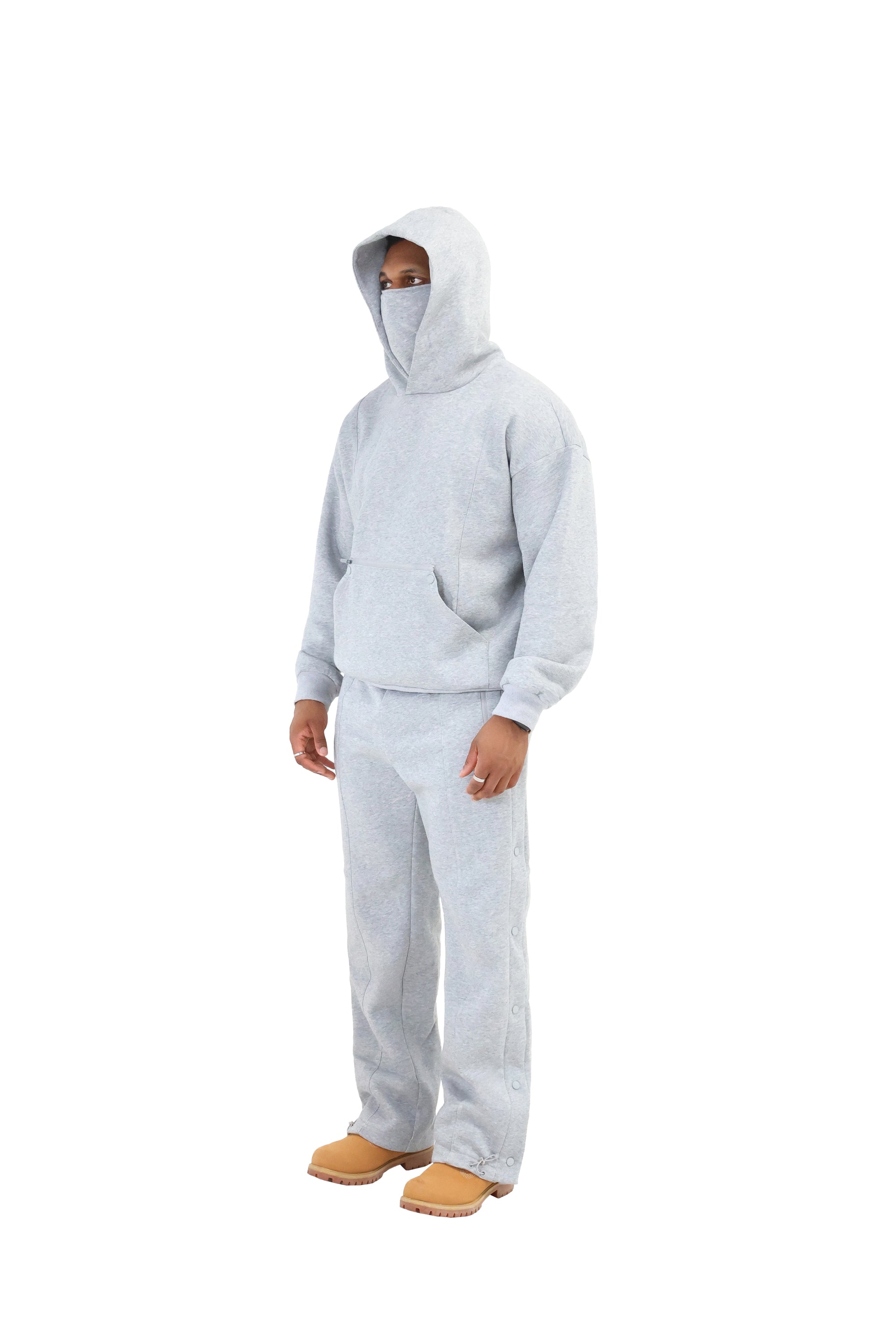 BRND Premium Versatile Tech Hoodie 550gsm grey 4