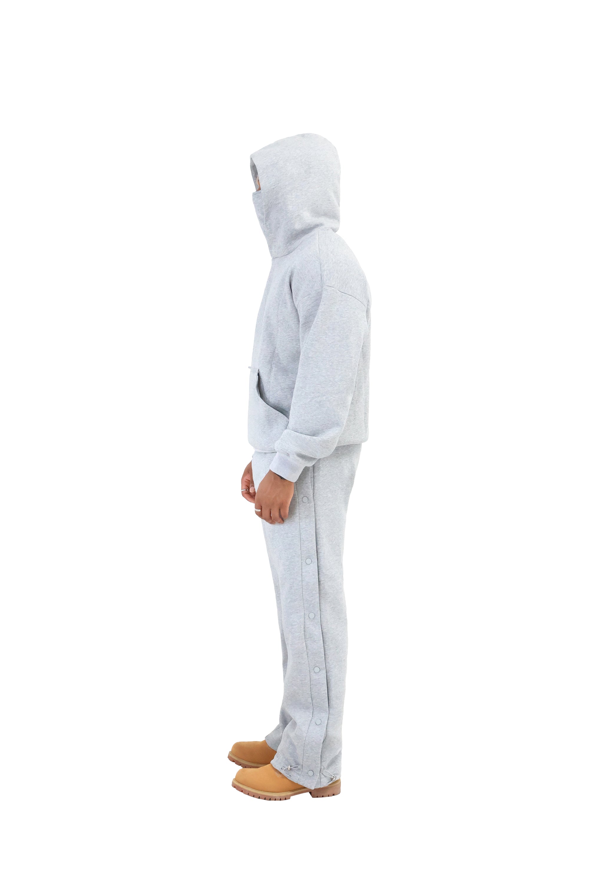 BRND Premium Versatile Tech Hoodie 550gsm grey 5