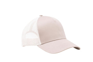 Wholesale Beige and Cream Netted Mesh Snap Back Cap