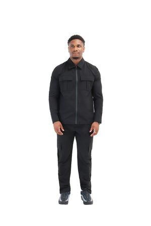 Cargo Utility Windbreaker Jacket black 2