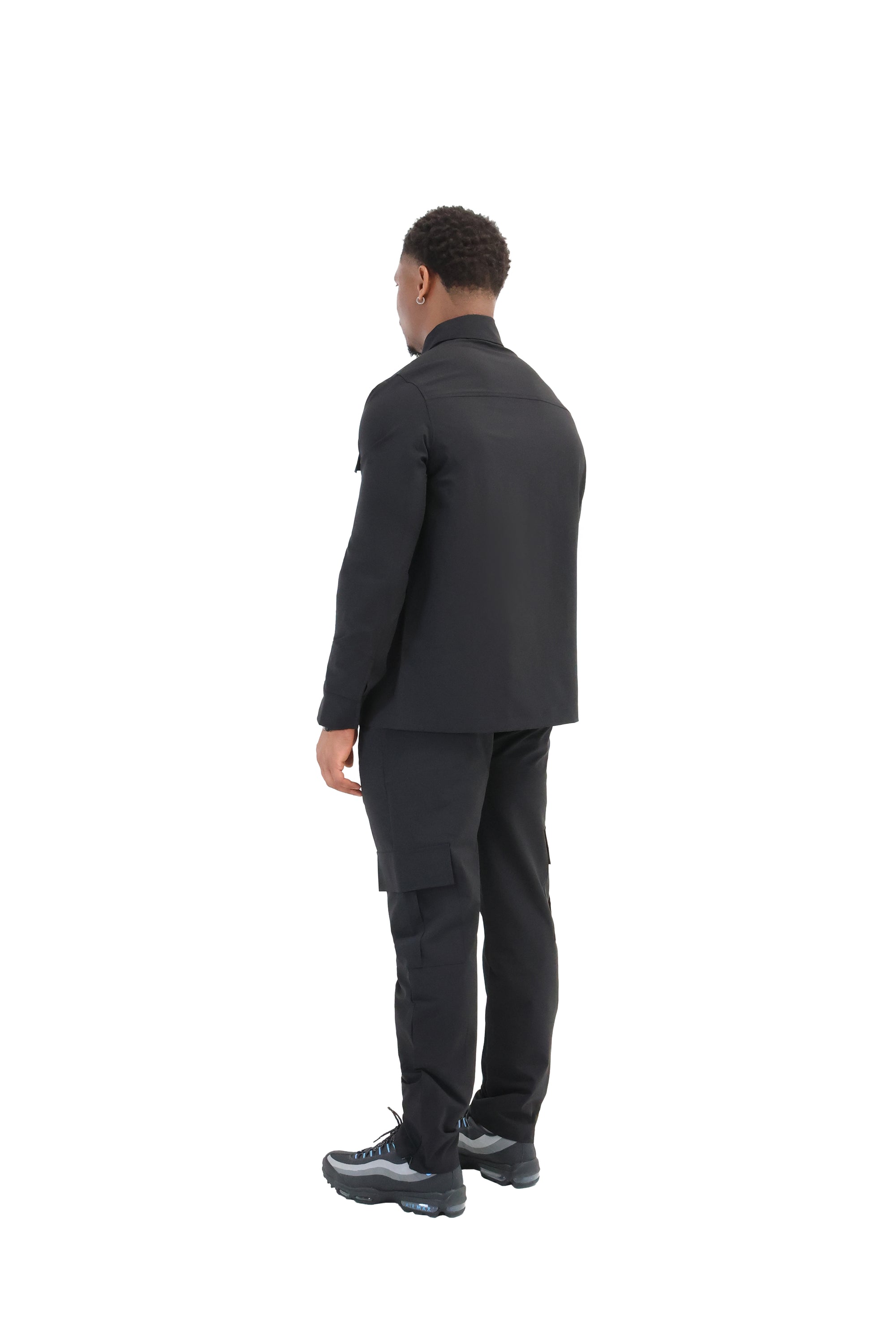 Cargo Utility Windbreaker Jacket black 5
