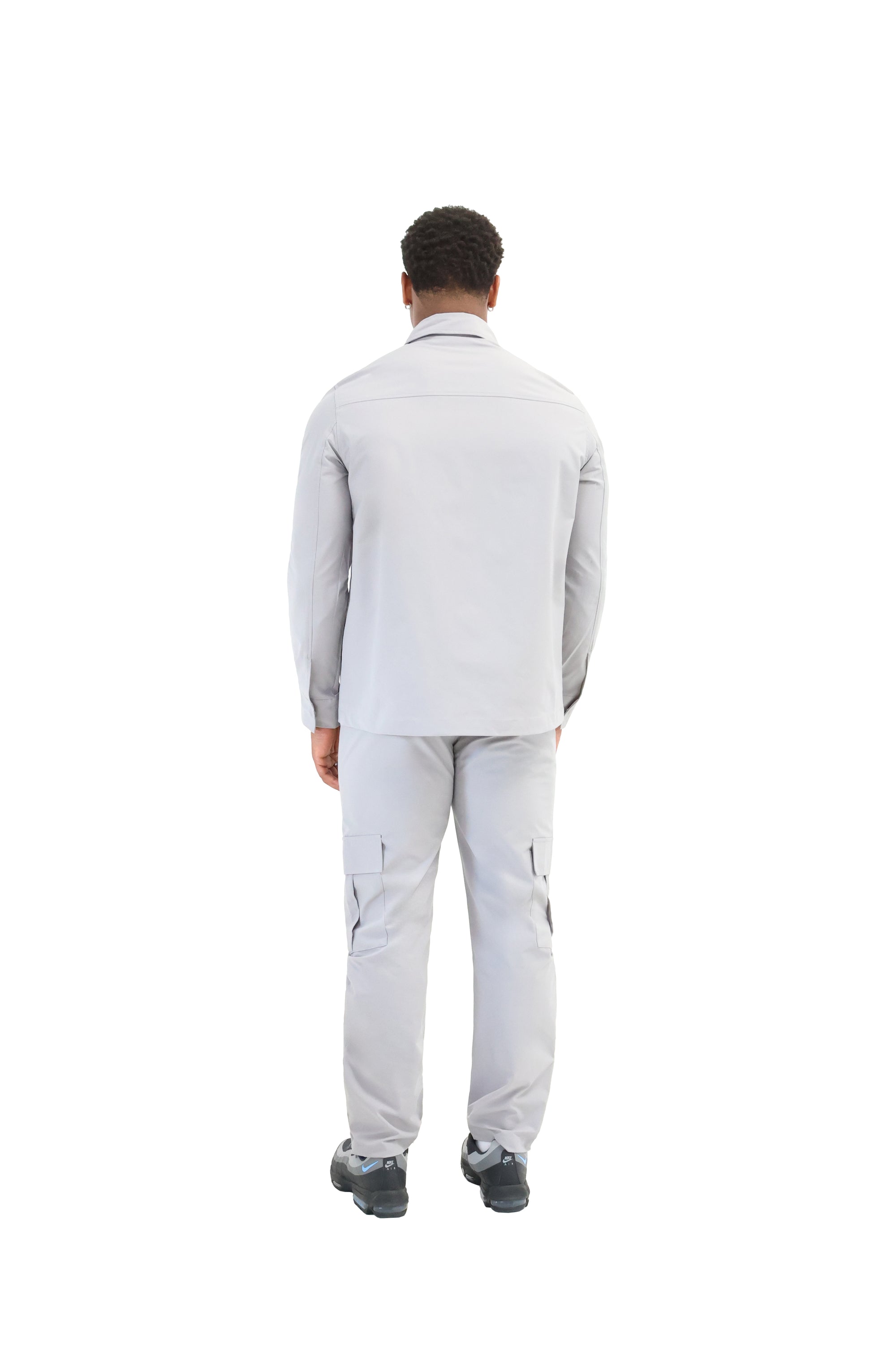 Cargo Utility Windbreaker Jacket grey 6
