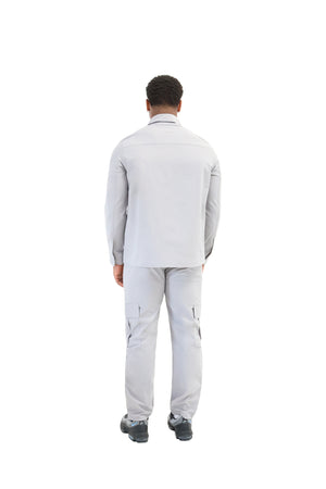 Cargo Utility Windbreaker Jacket grey 6