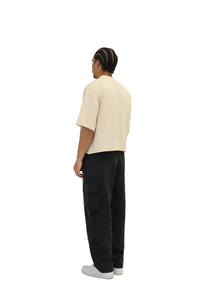 Cropped Oversized Boxy Fit T-Shirts 260GSM beige 5