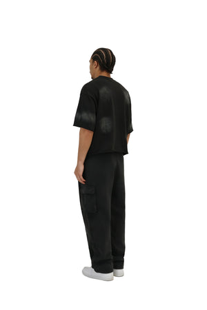 Cropped Oversized Boxy Fit T-Shirts 260GSM black 5