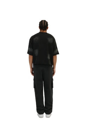 Cropped Oversized Boxy Fit T-Shirts 260GSM black 6