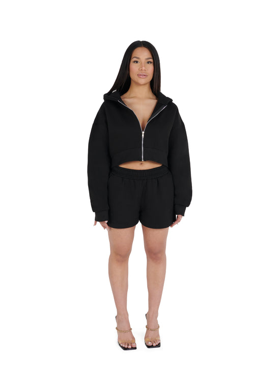 Cropped Oversized Zip Hoodies 330GSM