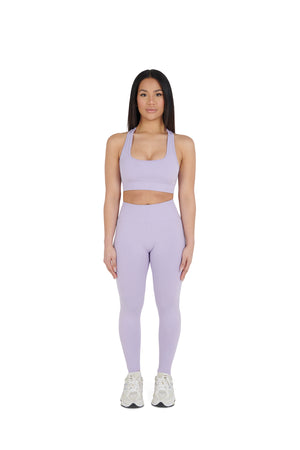 lilac Premium Yoga Thick Strap Bralet