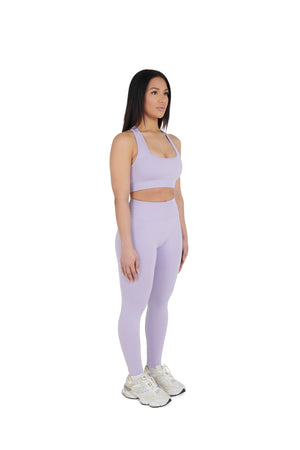 lilac Premium Yoga Thick Strap Bralet