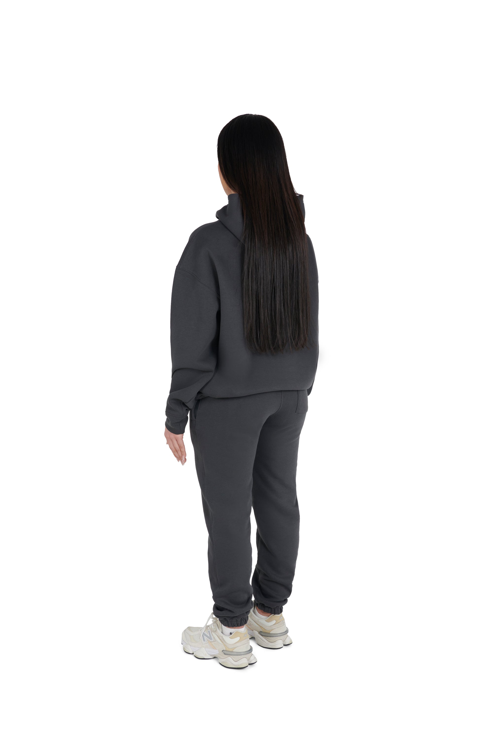 charcoal grey Oversized Hoodies