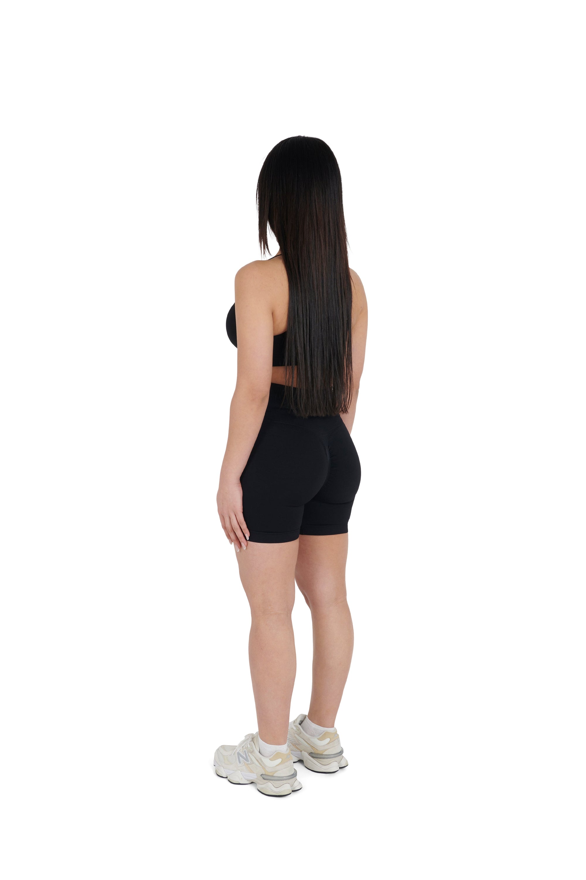 black Seamless Cycling Shorts