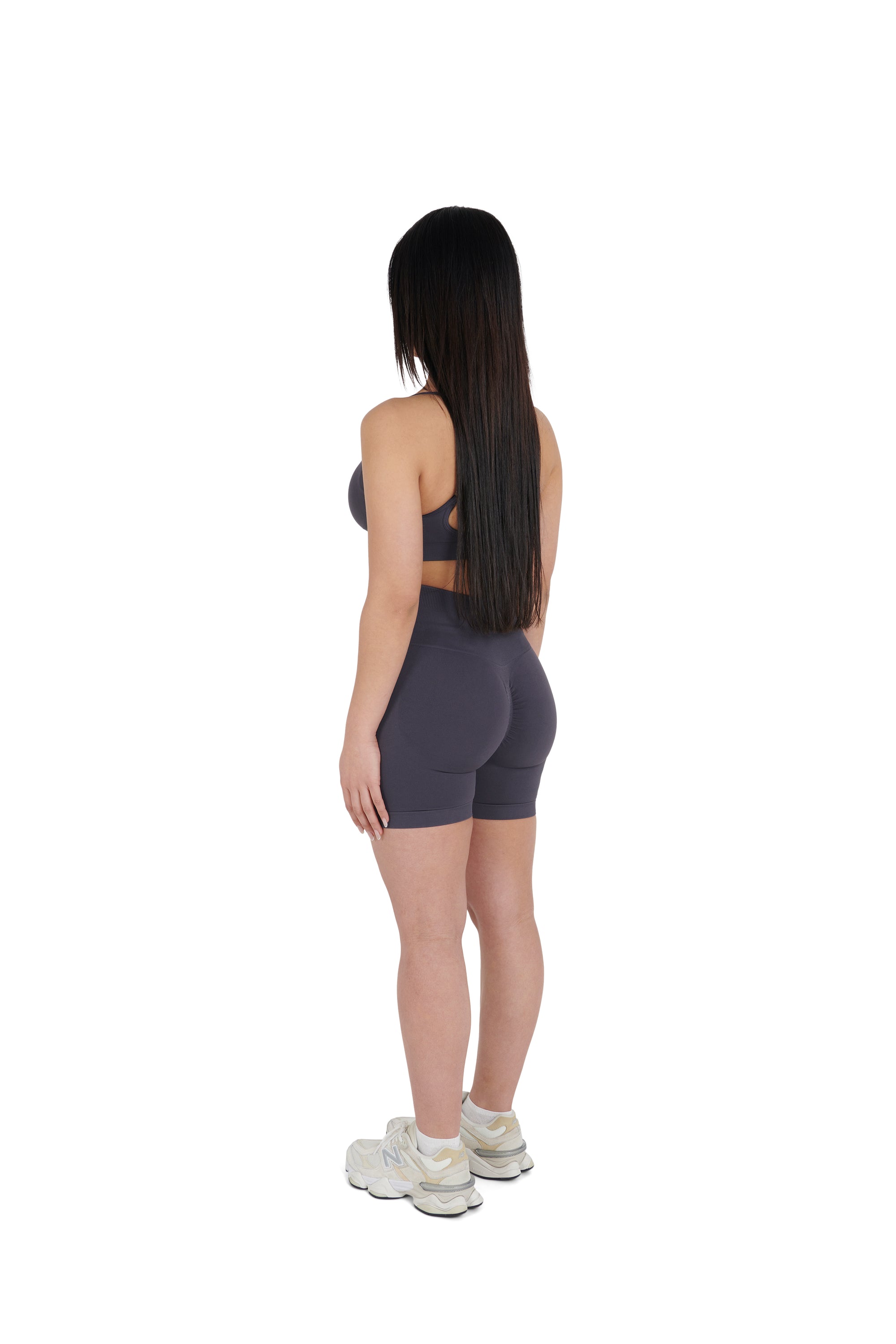 charcoal grey Seamless Cycling Shorts