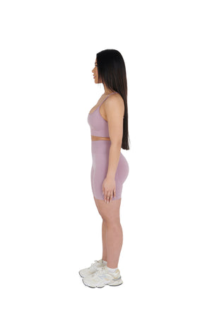 dusty pink Premium Yoga Thin Strap Bralet