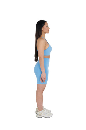 baby blue Premium Yoga Cycling Shorts