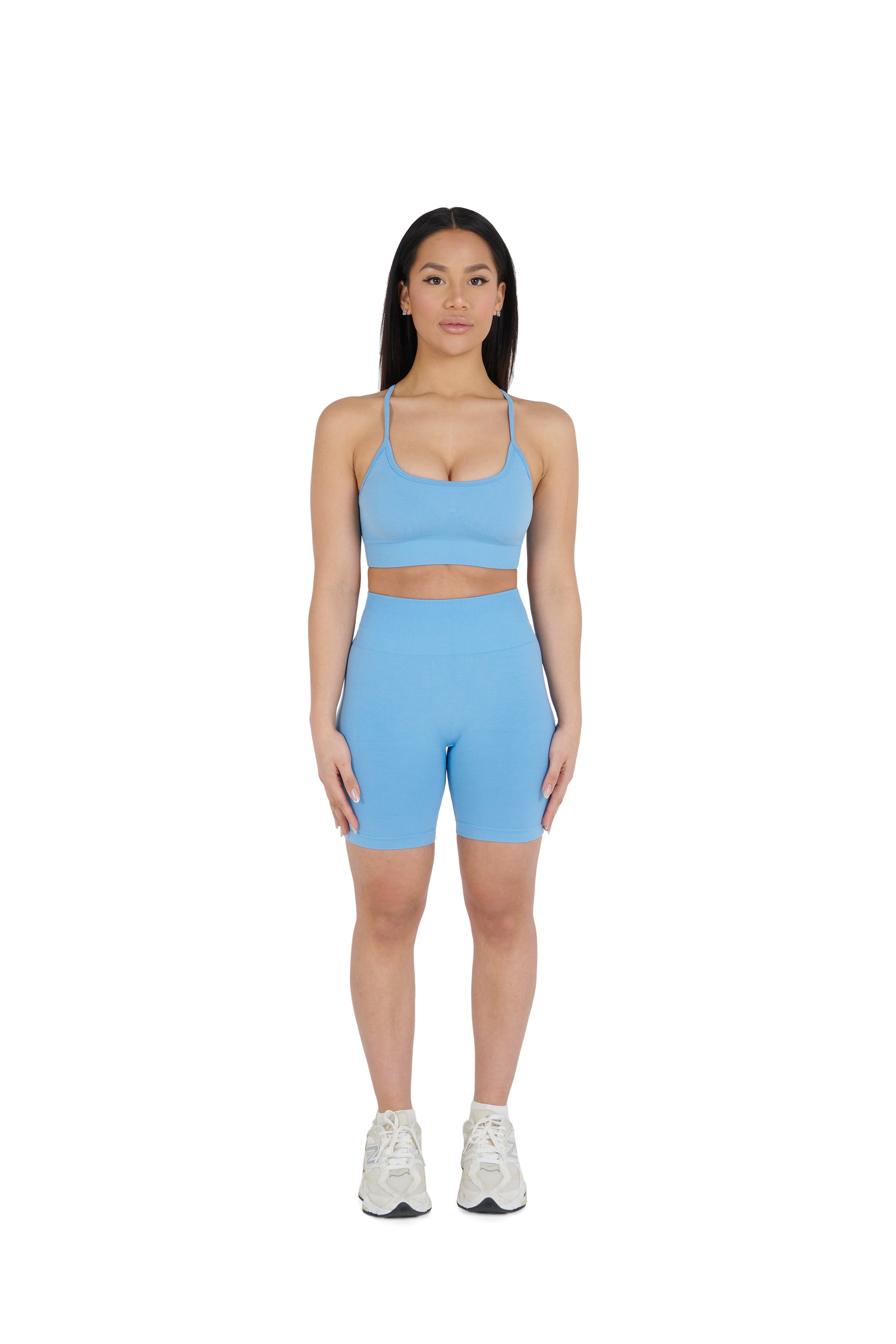 baby blue Premium Yoga Thin Strap Bralet