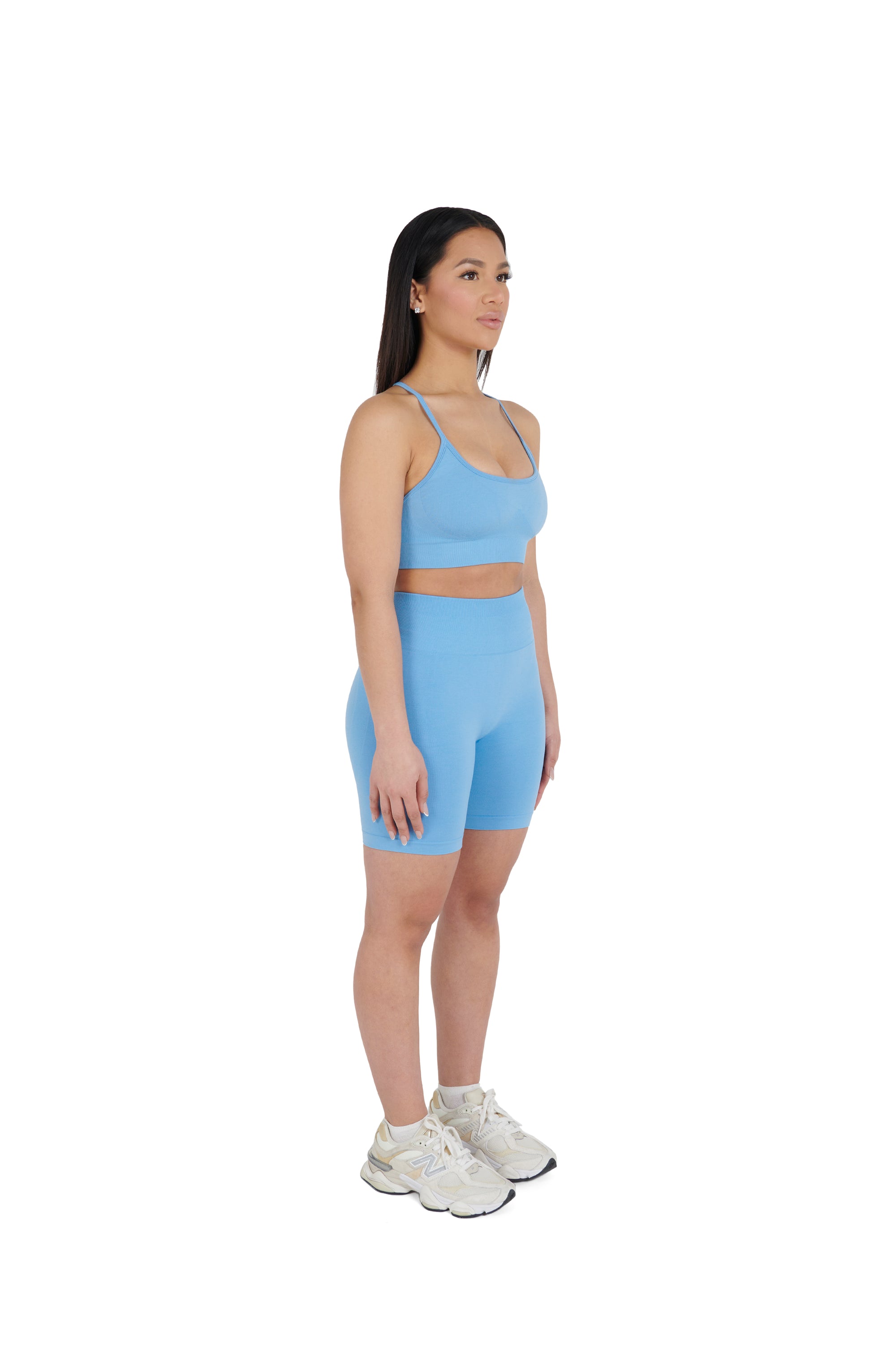 baby blue Premium Yoga Thin Strap Bralet