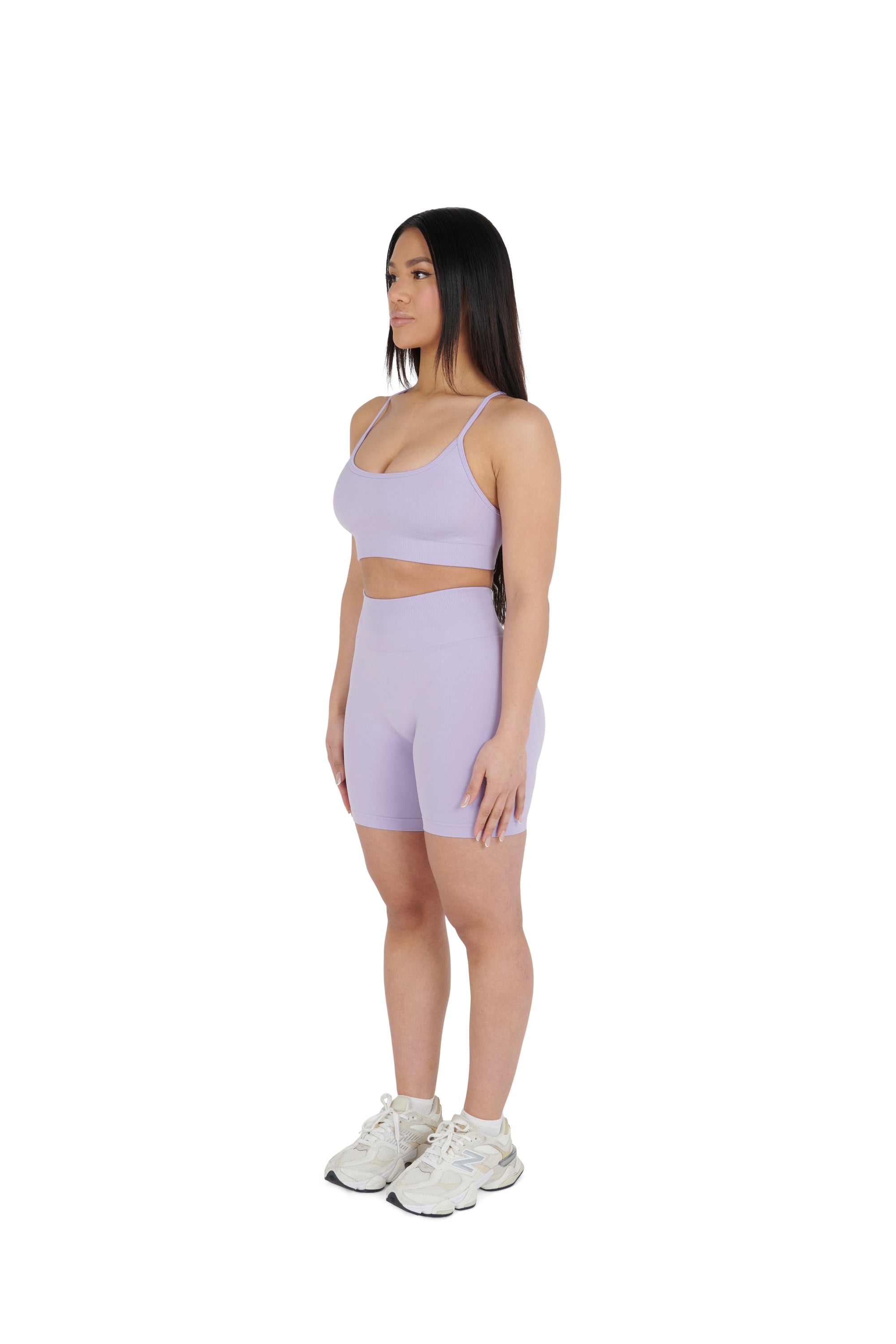 lilac Premium Yoga Thin Strap Bralet