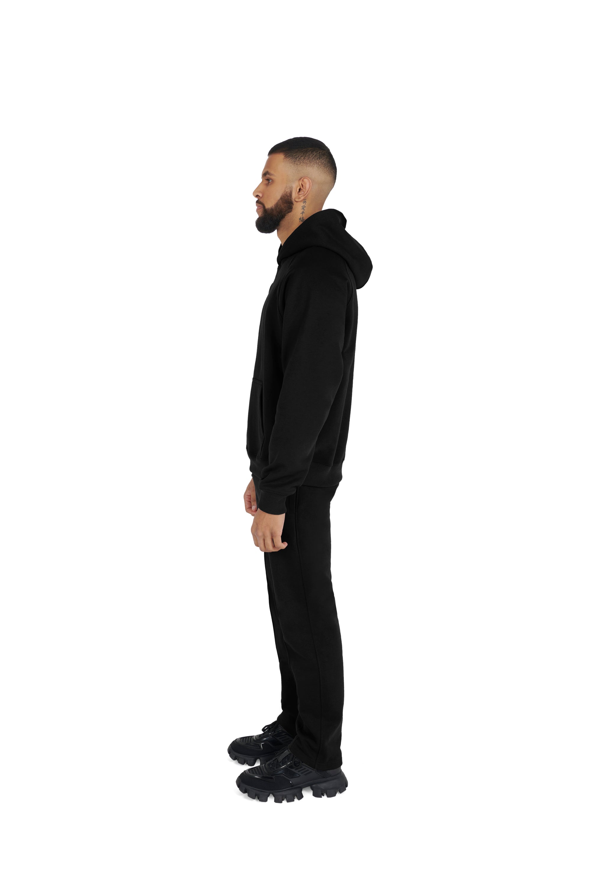 Ultra Luxury Straight Leg Joggers 550GSM BLACK