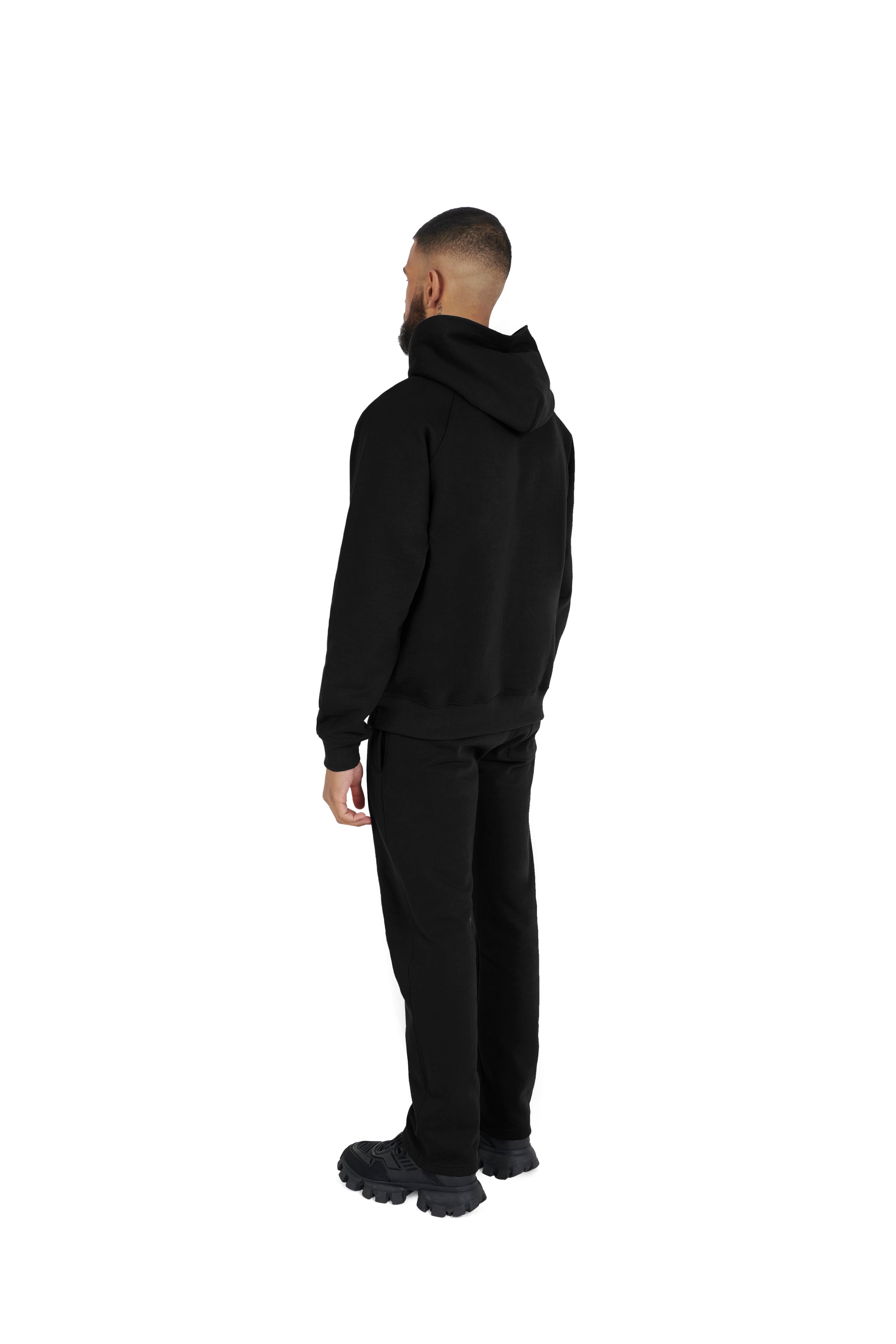 Ultra Luxury Straight Leg Joggers 550GSM BLACK