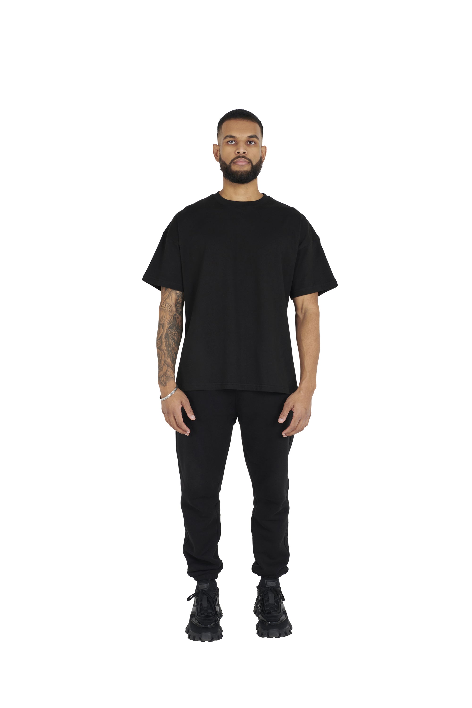 black Essential Oversized T shirt 180GSM