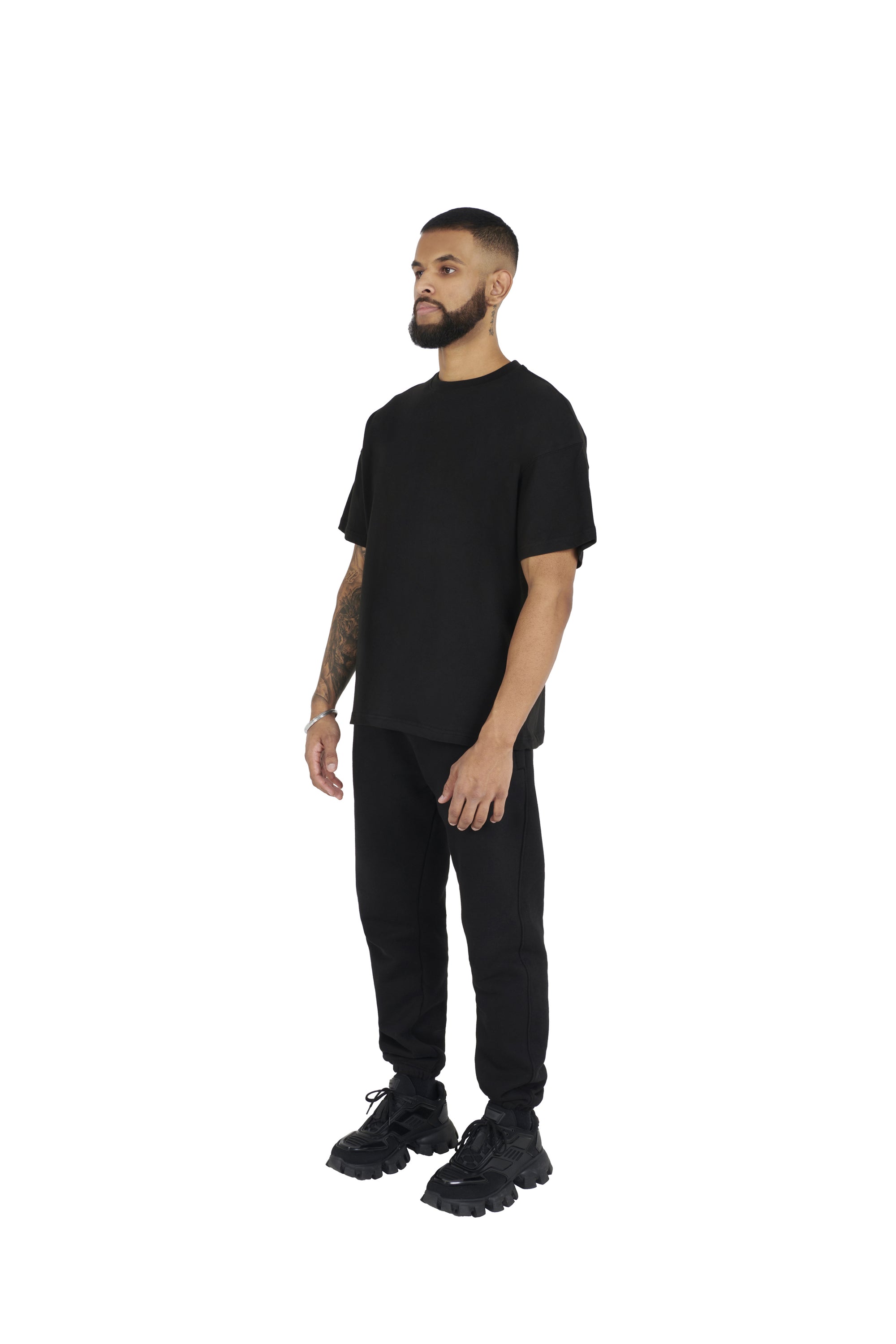 black Essential Oversized T shirt 180GSM