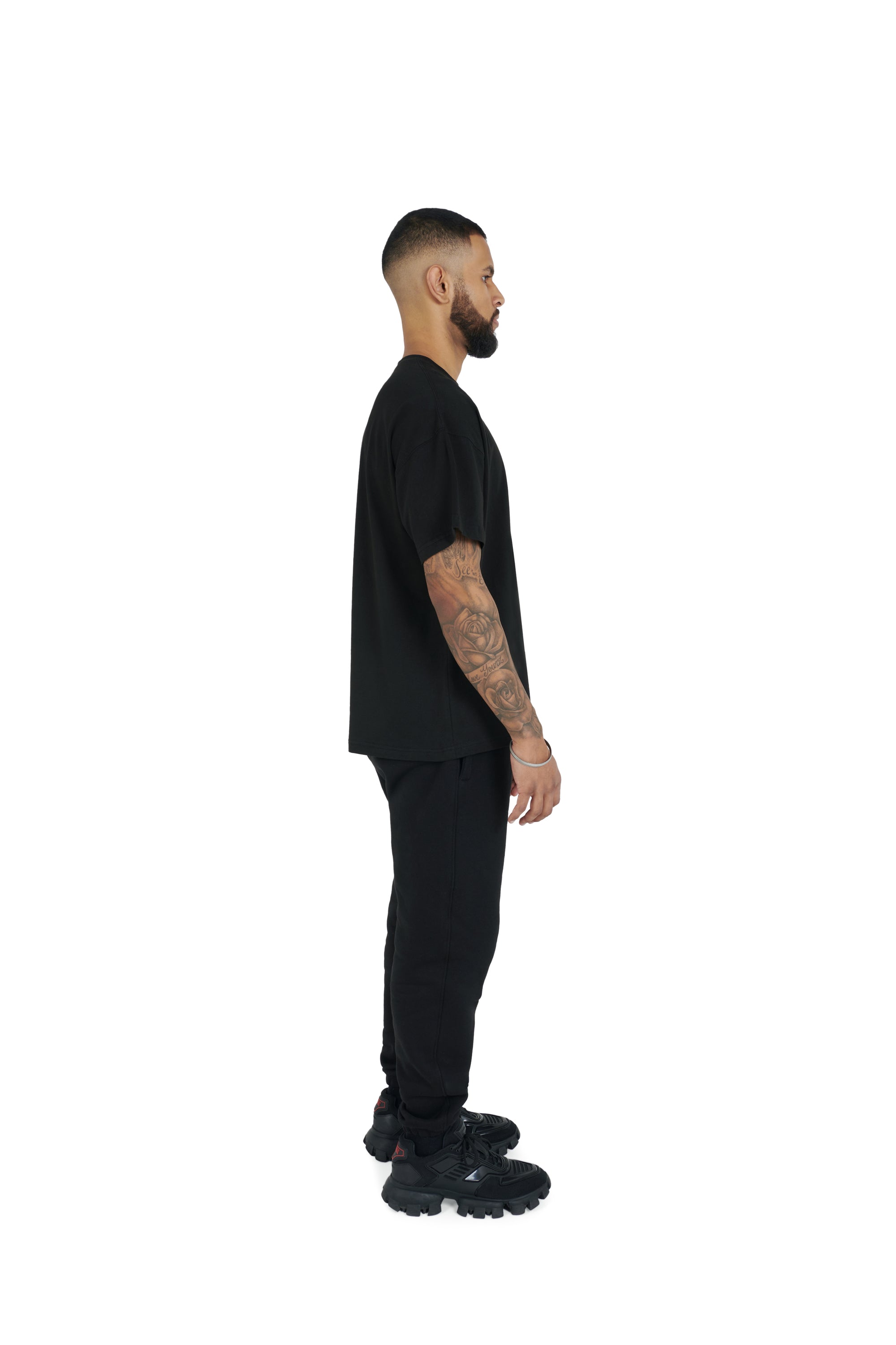 black Essential Oversized T shirt 180GSM