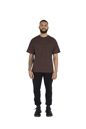 chocolate brown Essential Oversized T shirt 180GSM