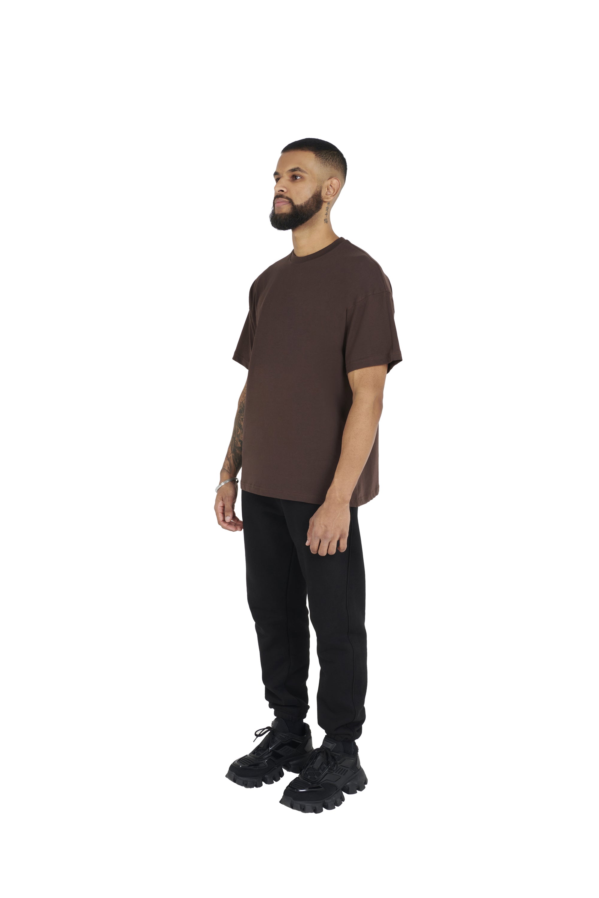 chocolate brown Essential Oversized T shirt 180GSM