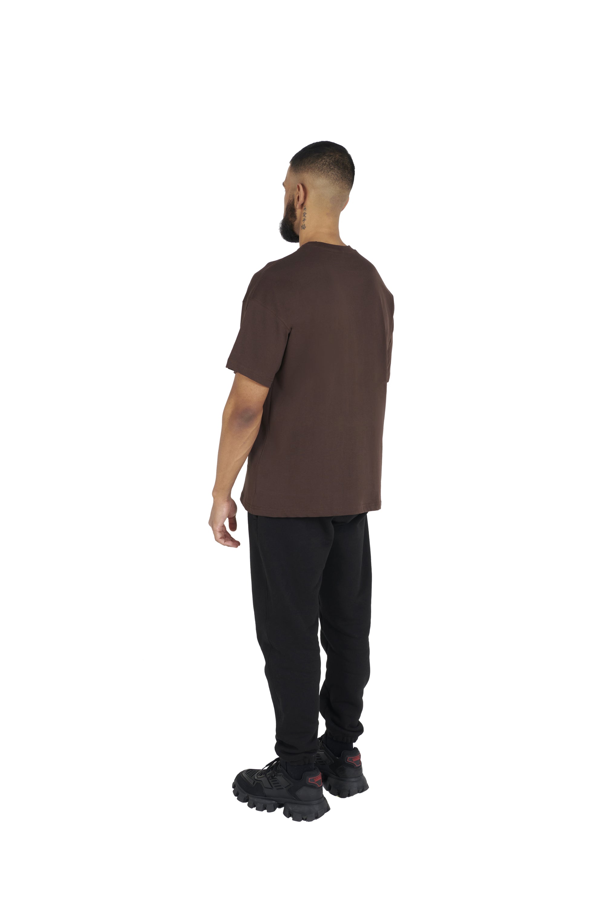 chocolate brown Essential Oversized T shirt 180GSM