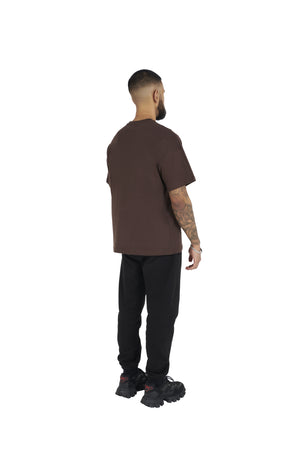 chocolate brown Essential Oversized T shirt 180GSM