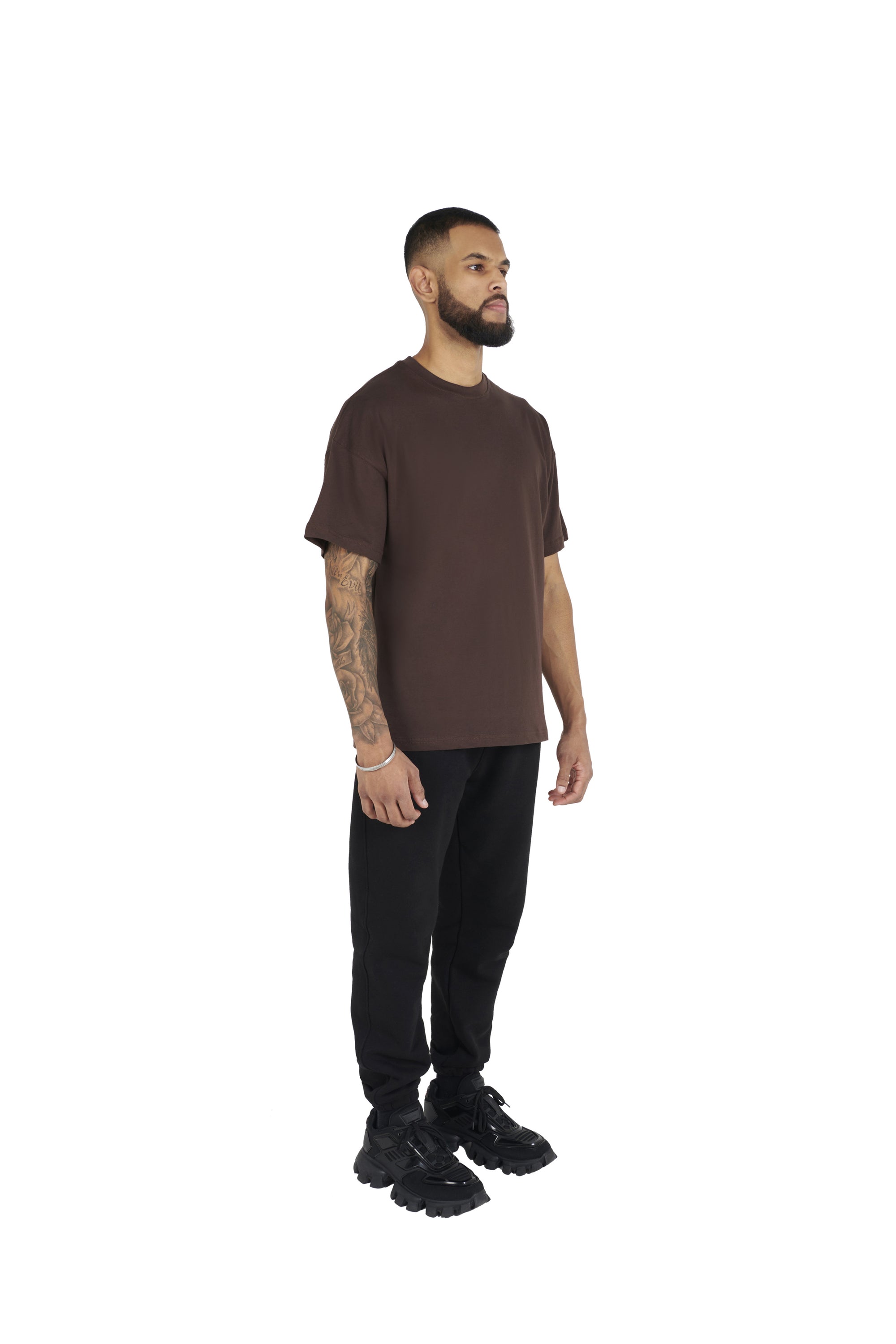 chocolate brown Essential Oversized T shirt 180GSM