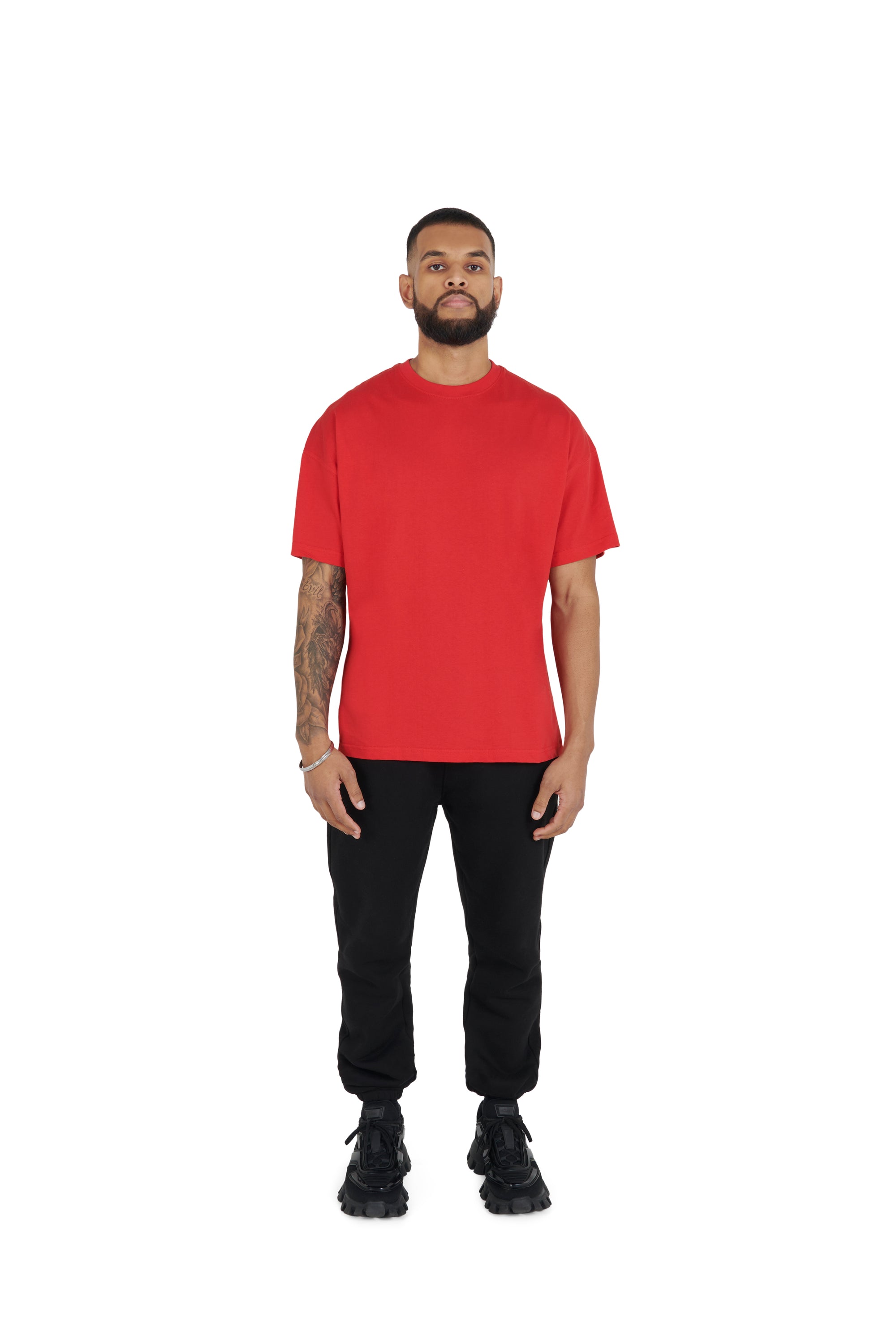 red Essential Oversized T shirt 180GSM