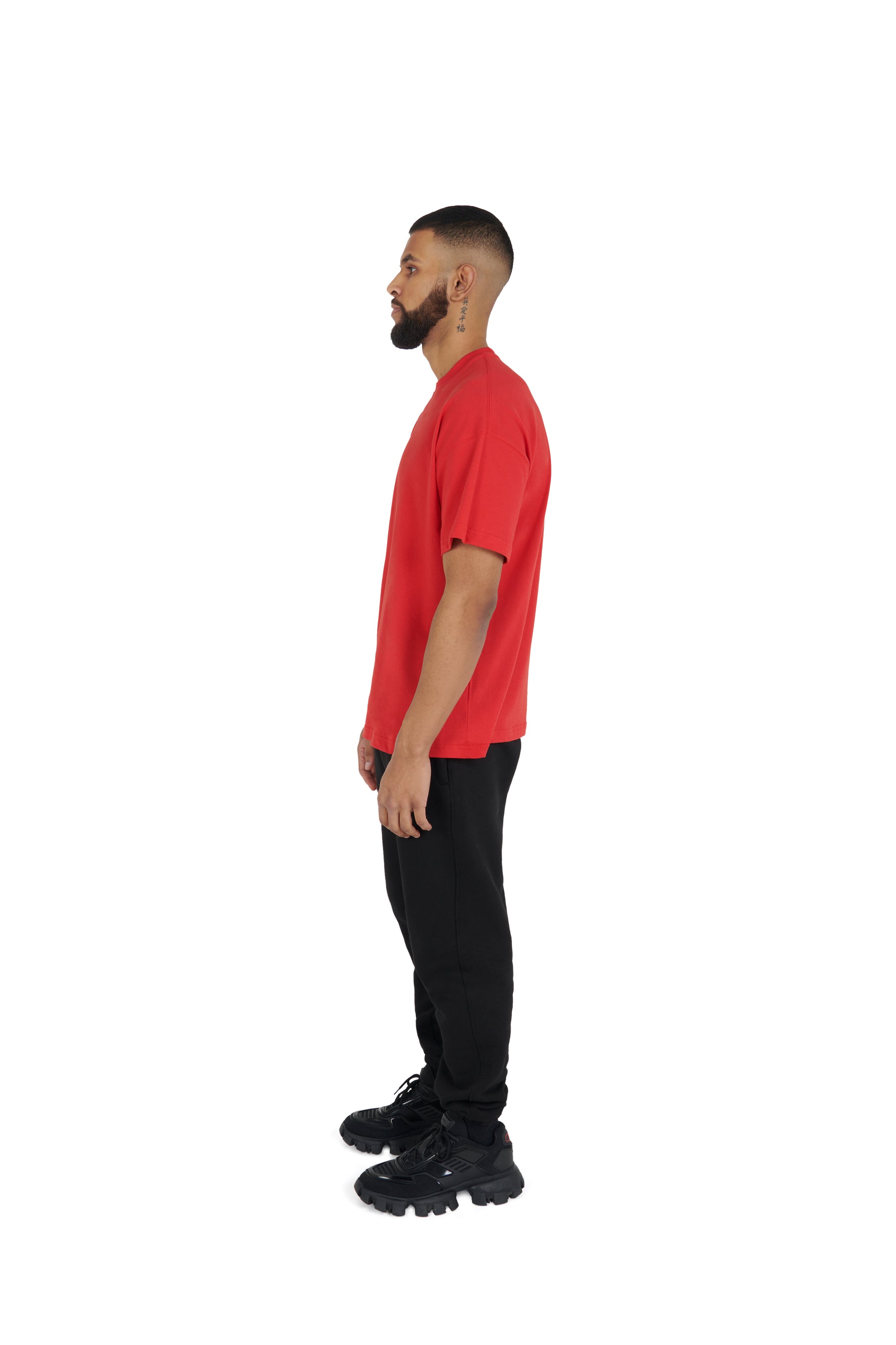 red Essential Oversized T shirt 180GSM