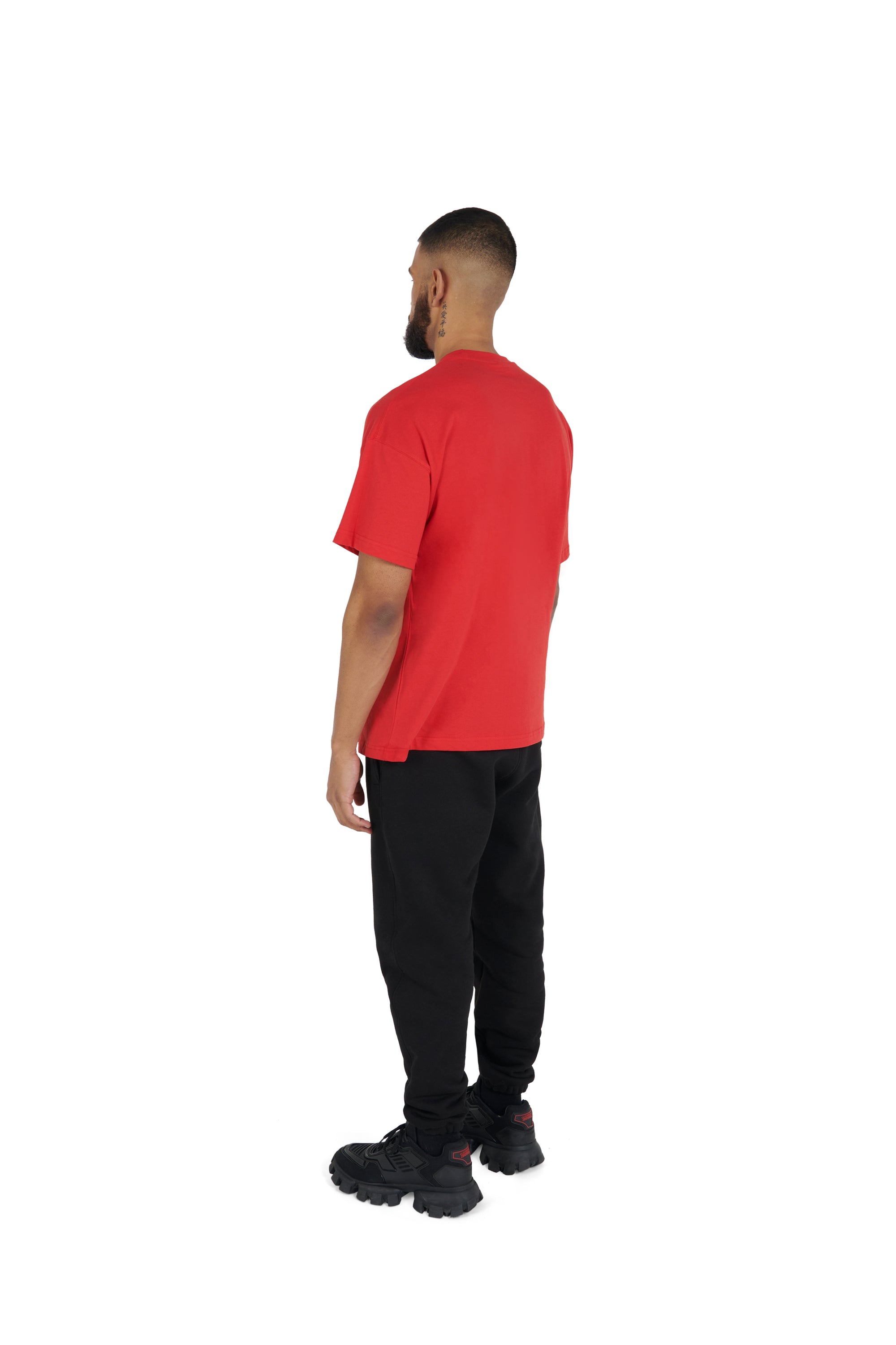 red Essential Oversized T shirt 180GSM