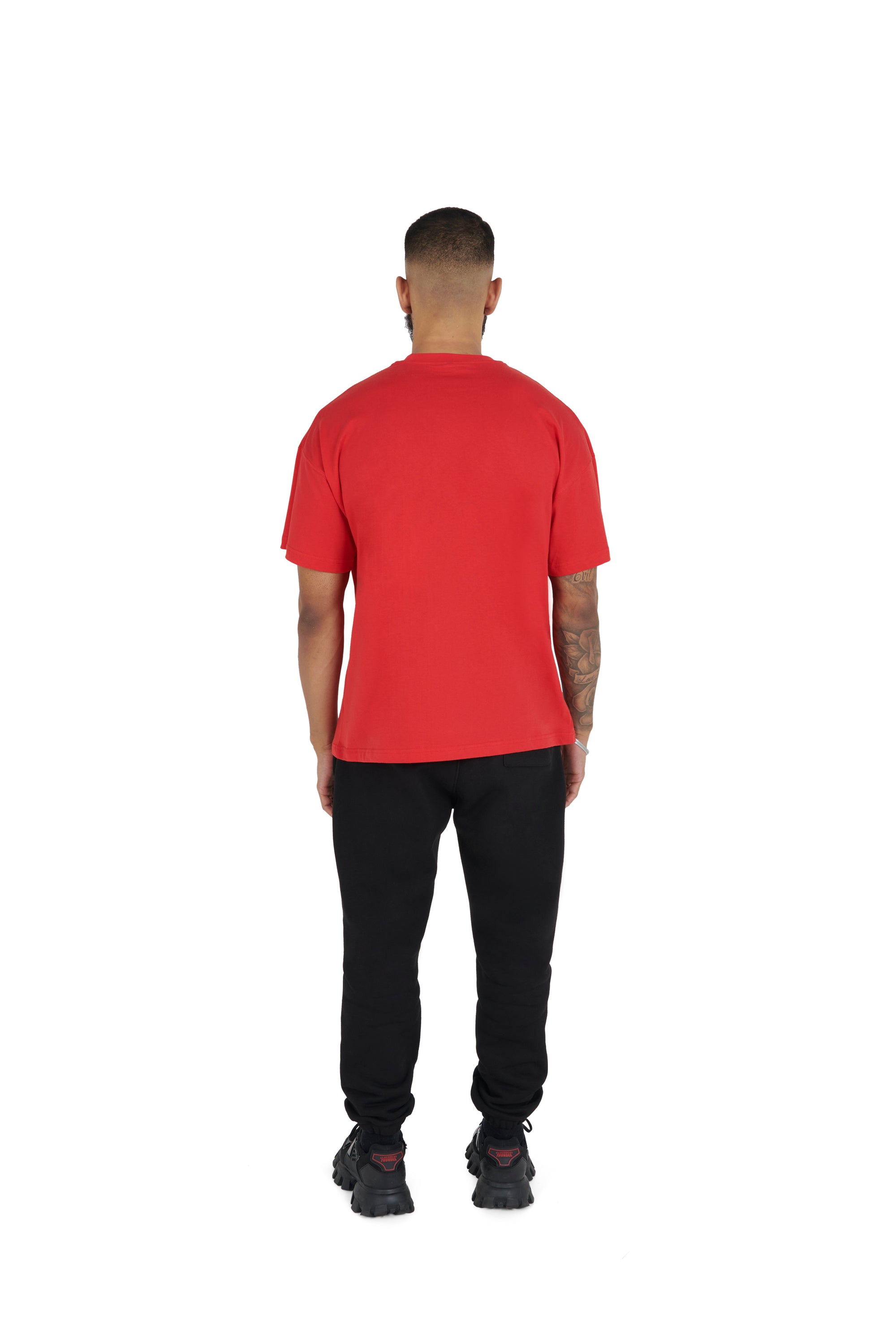 red Essential Oversized T shirt 180GSM