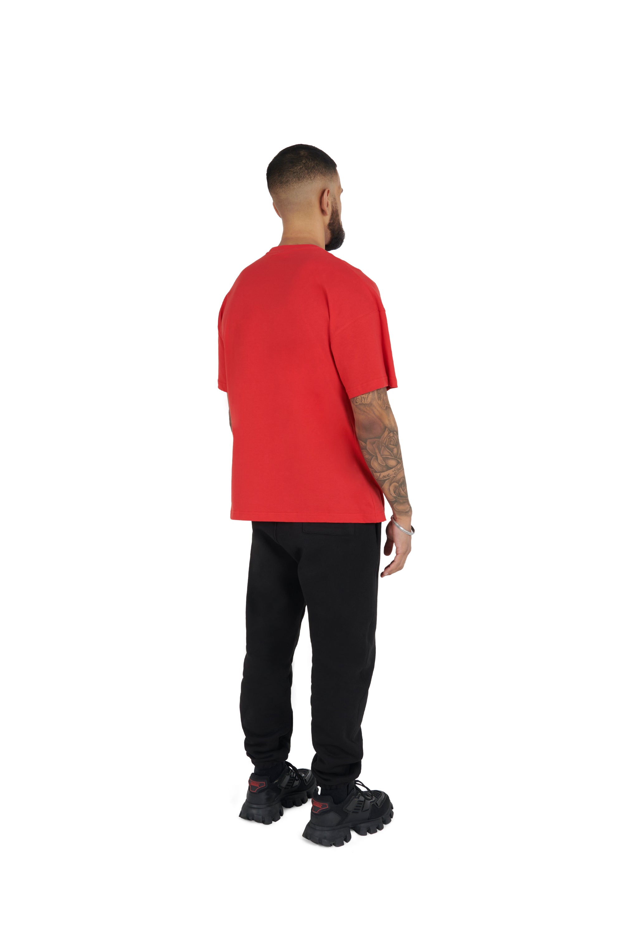 red Essential Oversized T shirt 180GSM