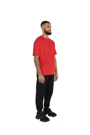 red Essential Oversized T shirt 180GSM