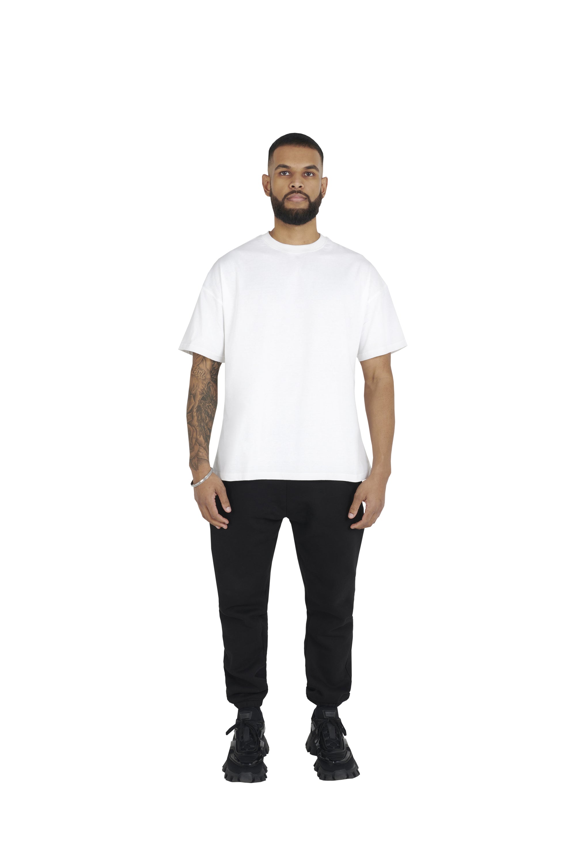 white Essential Oversized T shirt 180GSM