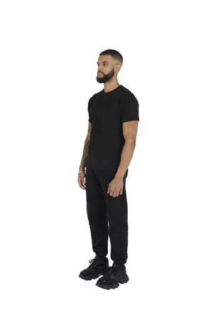 black Essential Regular Fit T shirt 180GSM